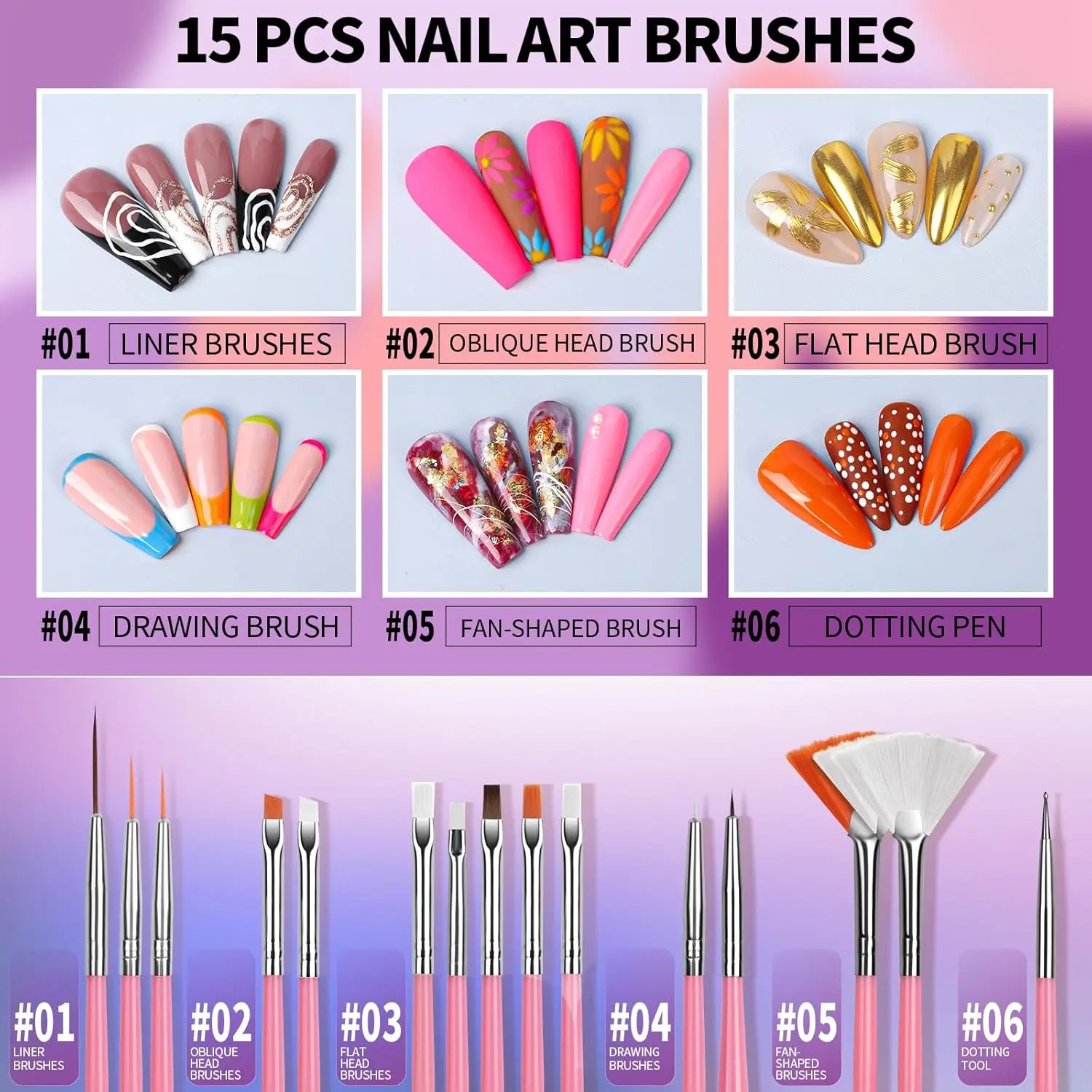 25-Piece Nail Brush Set – Fine - Detailing Brush Set review and price