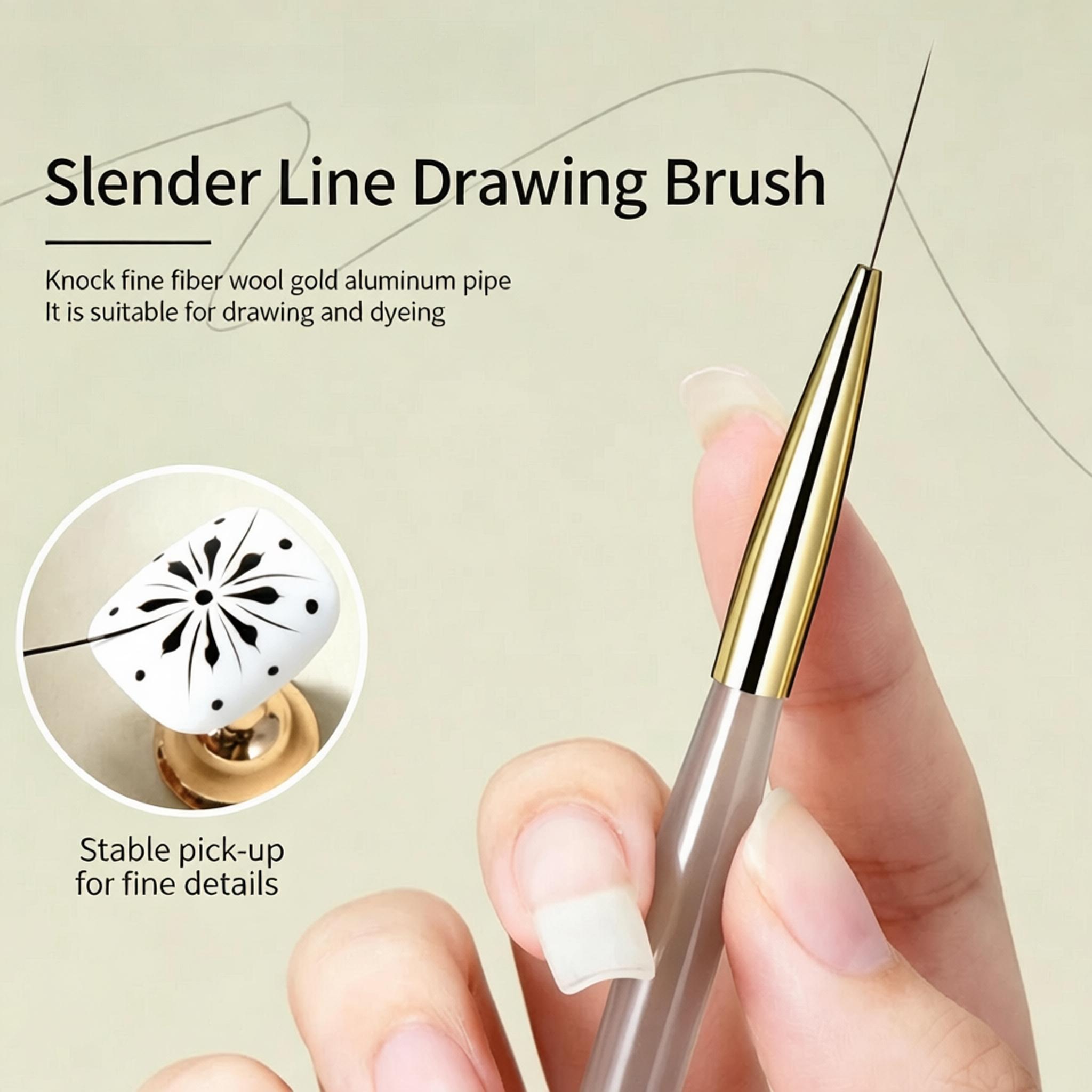 1/2/5Pcs Nail Art Liner Brush  - Detailing Brush Set review and price