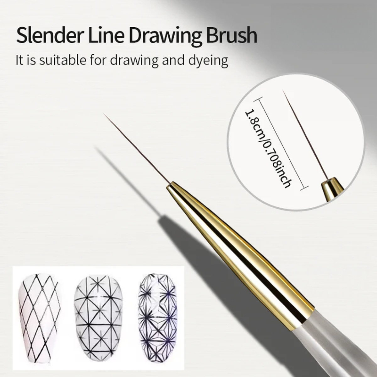 1/2/5Pcs Nail Art Liner Brush  - Detailing Brush Set review and price